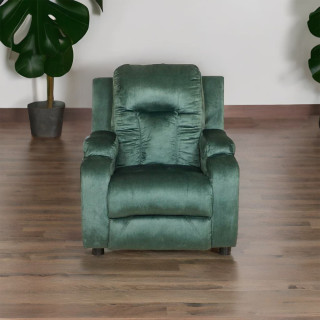 MAARK FABRIC SINGLE SEATER SOFA AMERICAN GREEN COLOUR