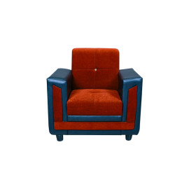 MAARK FABRIC SINGLE SEATER SOFA NEW MONTAIN RED COLOUR