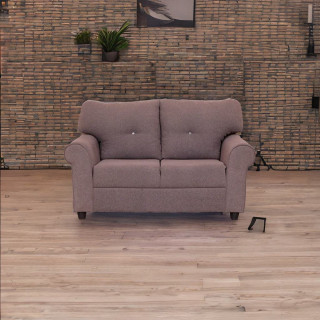 MAARK FABRIC TWO SEATER SOFA LINGA BROWN COLOUR