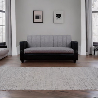 MAARK FABRIC THREE SEATER SOFA HACKSAW GRAY COLOUR