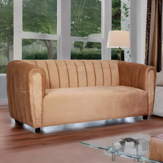 MAARK FABRIC THREE SEATER SOFA OPPO BROWN COLOUR