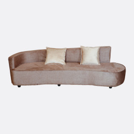 MAARK FABRIC THREE SEATER SOFA PRETTY