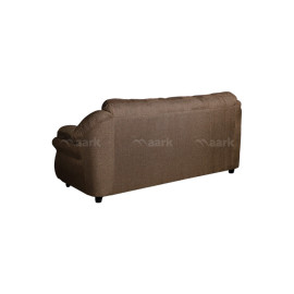 MAARK FABRIC THREE SEATER SOFA ROMANTIC BROWN COLOUR