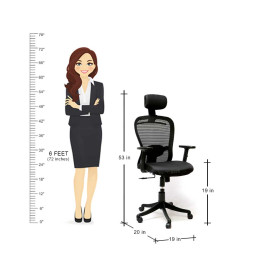 MAARK HIGH BACK OFFICE CHAIR DUNE MS 013 DH