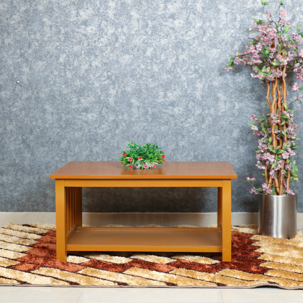 MAARK WOODEN FINISH M5 COFFEE TABLE TEAK COLOUR