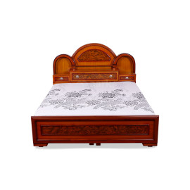 MAARK KING SIZE BED (6*6.25) MUGAL TEAK COLOUR