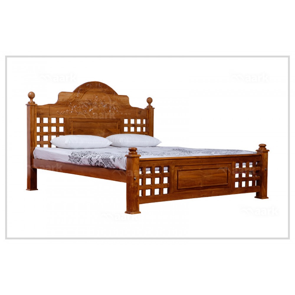 wooden cot with bed price