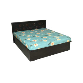 MAARK KING SIZE BED (6*6.5) BOX WOODY HYDROLIC WALNUT COLOUR