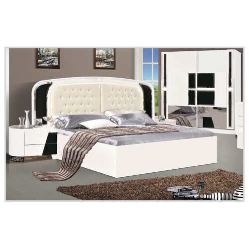 White Upholstered Cot-Bedroom set