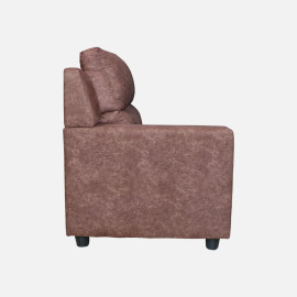 MAARK FABRIC CORNER SOFA 5 SEATER SAJINA BROWN COLOUR