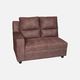 MAARK FABRIC CORNER SOFA 5 SEATER SAJINA BROWN COLOUR