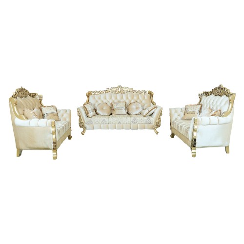DL MERI GOLD SOFA 3+2+2