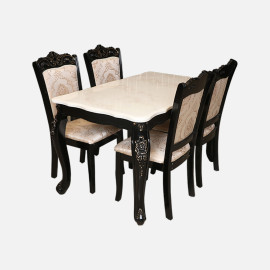MAARK MARBLE TOP 4 SEATER DINING SET F68-F69 HT