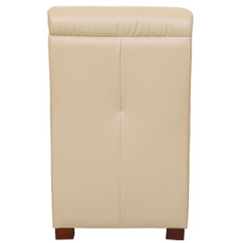 MAARK LEATHERETTE CORNER SOFA 5 SEATER DEMOS MOCHA COLOUR HT