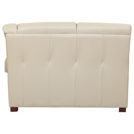 MAARK LEATHERETTE CORNER SOFA 5 SEATER DEMOS MOCHA COLOUR HT
