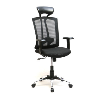 MAARK HIGH BACK OFFICE CHAIR VISTA CROME  GF