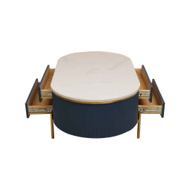 MAARK MARBLE TOP COFFEE TABLE CTM-A19 HT