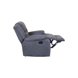 MAARK MANUAL RECLINER FABRIC SOFA SINGLE SEATER 1840 GRAY COLOUR HT