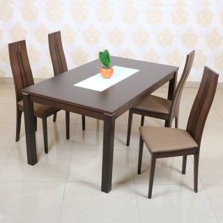 MAARK WOODEN TOP 4 SEATER DINING SET 6050-2408Y HT