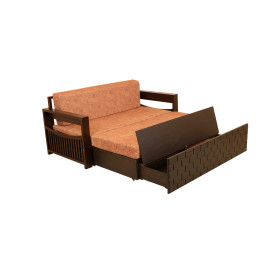 MAARK SOFA CUM BED 2 FOLD BROWN COLOUR