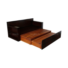 MAARK SOFA CUM BED 3 FOLD WITH SHELF