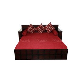 MAARK SOFA CUM BED 3 FOLD WITH SHELF