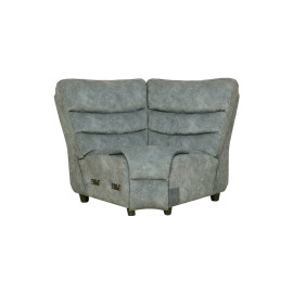 MAARK CORNER MANUAL RECLINER FABRIC SOFA 5 SEATER MAGILCHI GRAY COLOUR