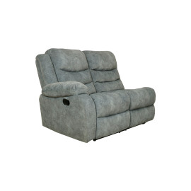 MAARK CORNER MANUAL RECLINER FABRIC SOFA 5 SEATER MAGILCHI GRAY COLOUR