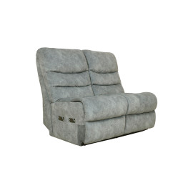 MAARK CORNER MANUAL RECLINER FABRIC SOFA 5 SEATER MAGILCHI GRAY COLOUR