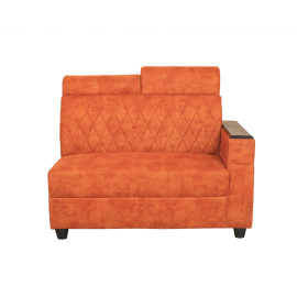 MAARK FABRIC CORNER SOFA 5 SEATER IYARKAI RED COLOUR