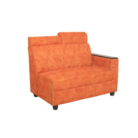 MAARK FABRIC CORNER SOFA 5 SEATER IYARKAI RED COLOUR