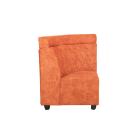 MAARK FABRIC CORNER SOFA 5 SEATER IYARKAI RED COLOUR