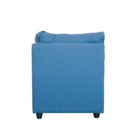 MAARK FABRIC CORNER SOFA 5 SEATER SAJINA BLUE COLOUR