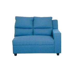 MAARK FABRIC CORNER SOFA 5 SEATER SAJINA BLUE COLOUR