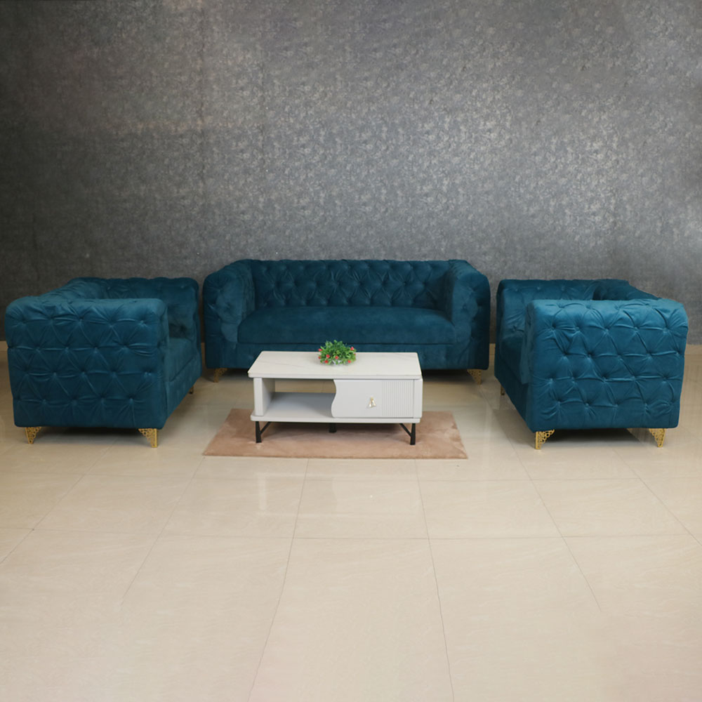 MAARK FABRIC SOFA SET (3+1+1) 912 BLUE COLOUR