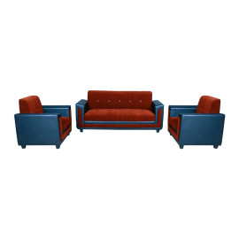 MAARK FABRIC SOFA SET (3+1+1) NEW MONTAIN RED COLOUR