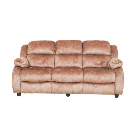 MAARK MANUAL RECLINER FABRIC SOFA SET (3+1R+1R) F211 BROWN COLOUR