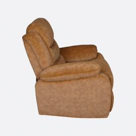 MAARK MANUAL RECLINER FABRIC SOFA SET (3+1R+1R)  MAGILCHI BROWN COLOUR