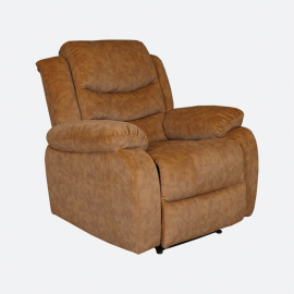MAARK MANUAL RECLINER FABRIC SOFA SET (3+1R+1R)  MAGILCHI BROWN COLOUR