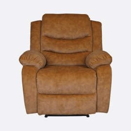 MAARK MANUAL RECLINER FABRIC SOFA SET (3+1R+1R)  MAGILCHI BROWN COLOUR