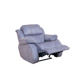 MAARK MANUAL RECLINER FABRIC SOFA SINGLE SEATER F211 GRAY COLOUR