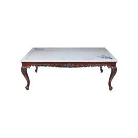 MAARK MARBLE TOP 8 SEATER DINING SET 8005 TD
