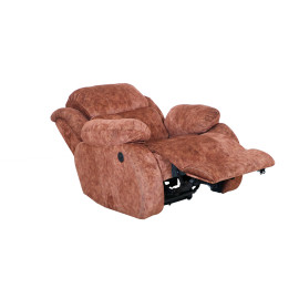 MAARK MOTORIZED RECLINER FABRIC SOFA SET (3+1R+1R) F211 BROWN COLOUR