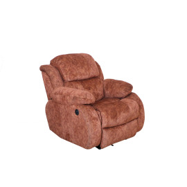 MAARK MOTORIZED RECLINER FABRIC SOFA SET (3+1R+1R) F211 BROWN COLOUR