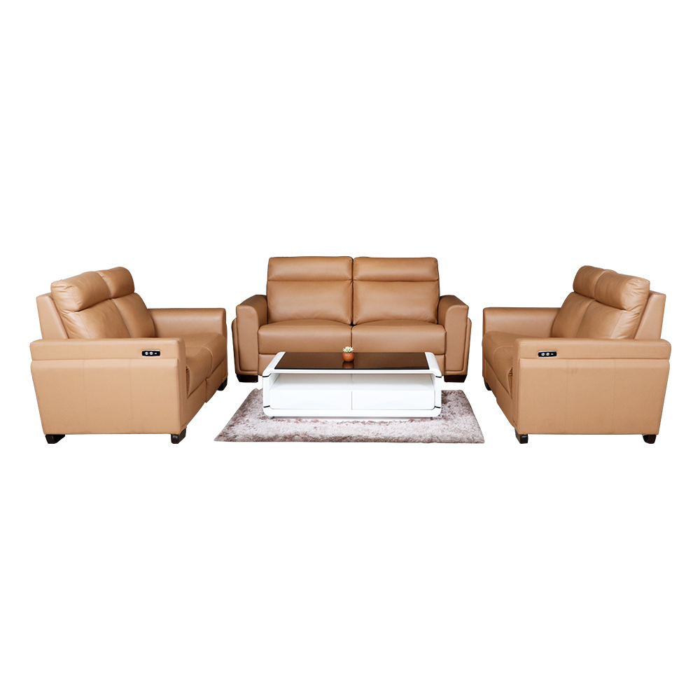 MAARK MOTORIZED RECLINER LEATHER SOFA SET (3R+2R+2R) ROME RL