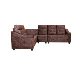 MAARK FABRIC CORNER SOFA 5 SEATER PLATINA BROWN COLOUR