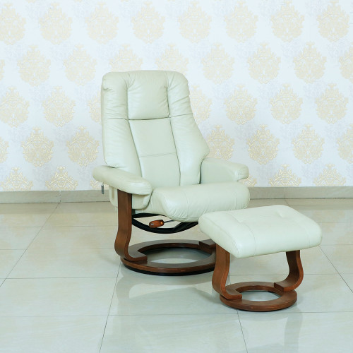 MAARK RELAX CHAIR AND STOOL 636 BEIGE COLOR HT