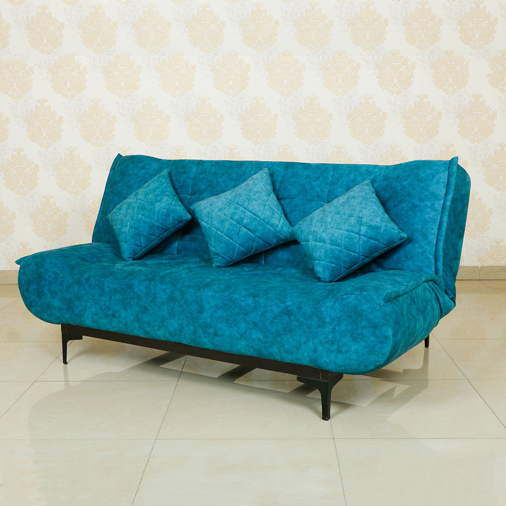 MAARK SOFA CUM BED B040 BLUE COLOUR