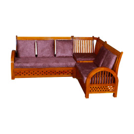 MAARK WOODEN CORNER SOFA 5 SEATER CYCLE CRAZY HOLL  BI