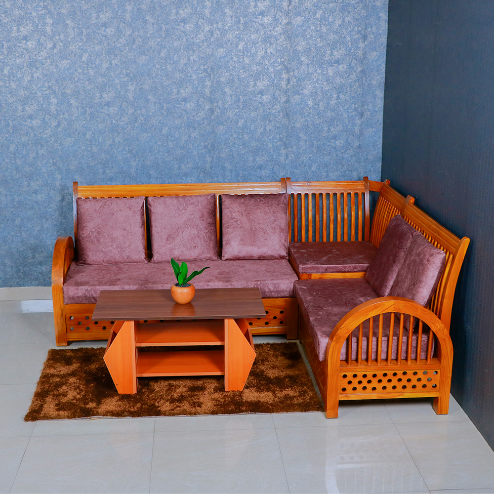 Teak Wood Corner Sofa Models In